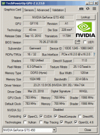 Gainward GPU-Z