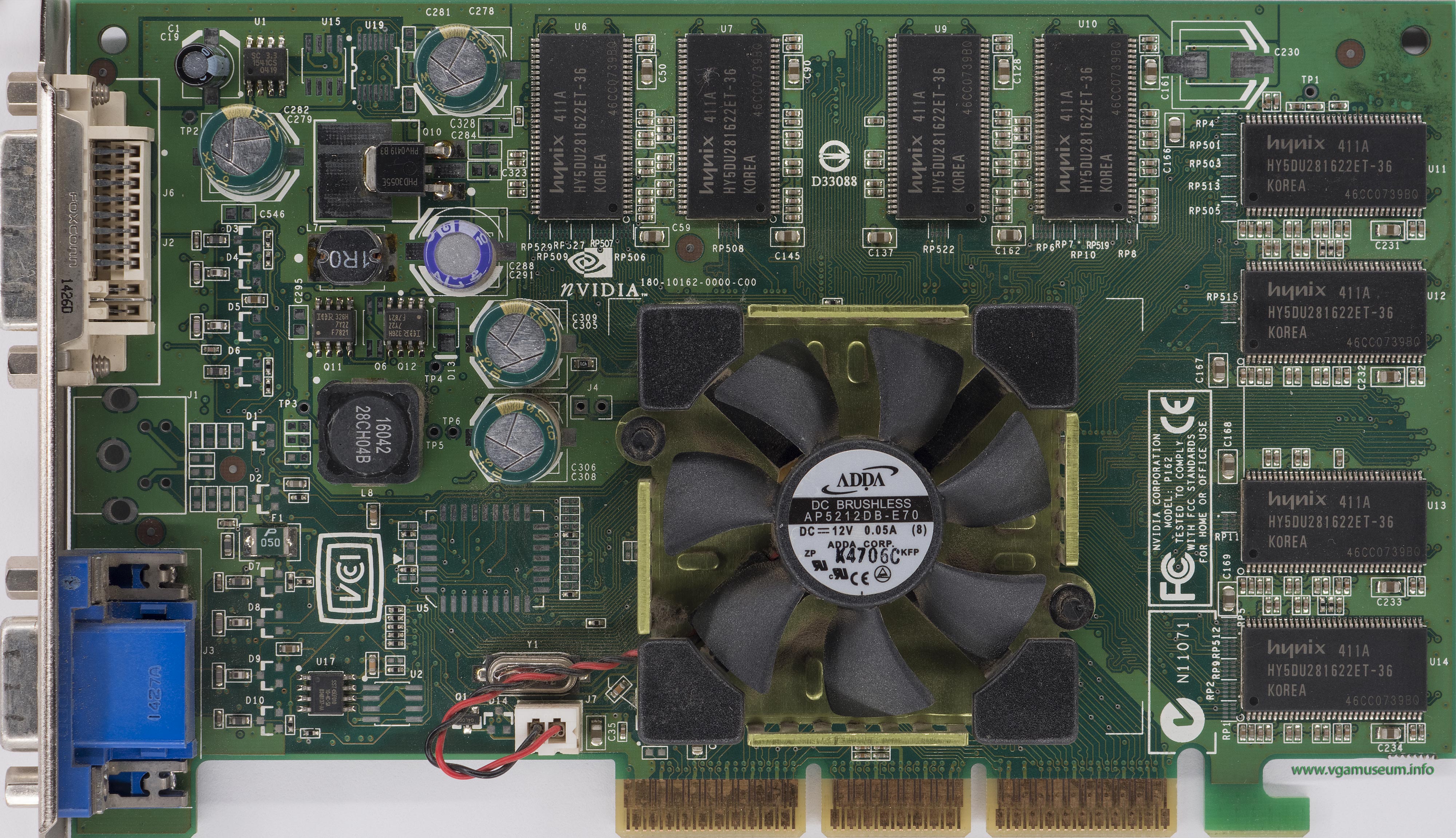 Nvidia P162 Video Card Quadro Fx500 128Mb