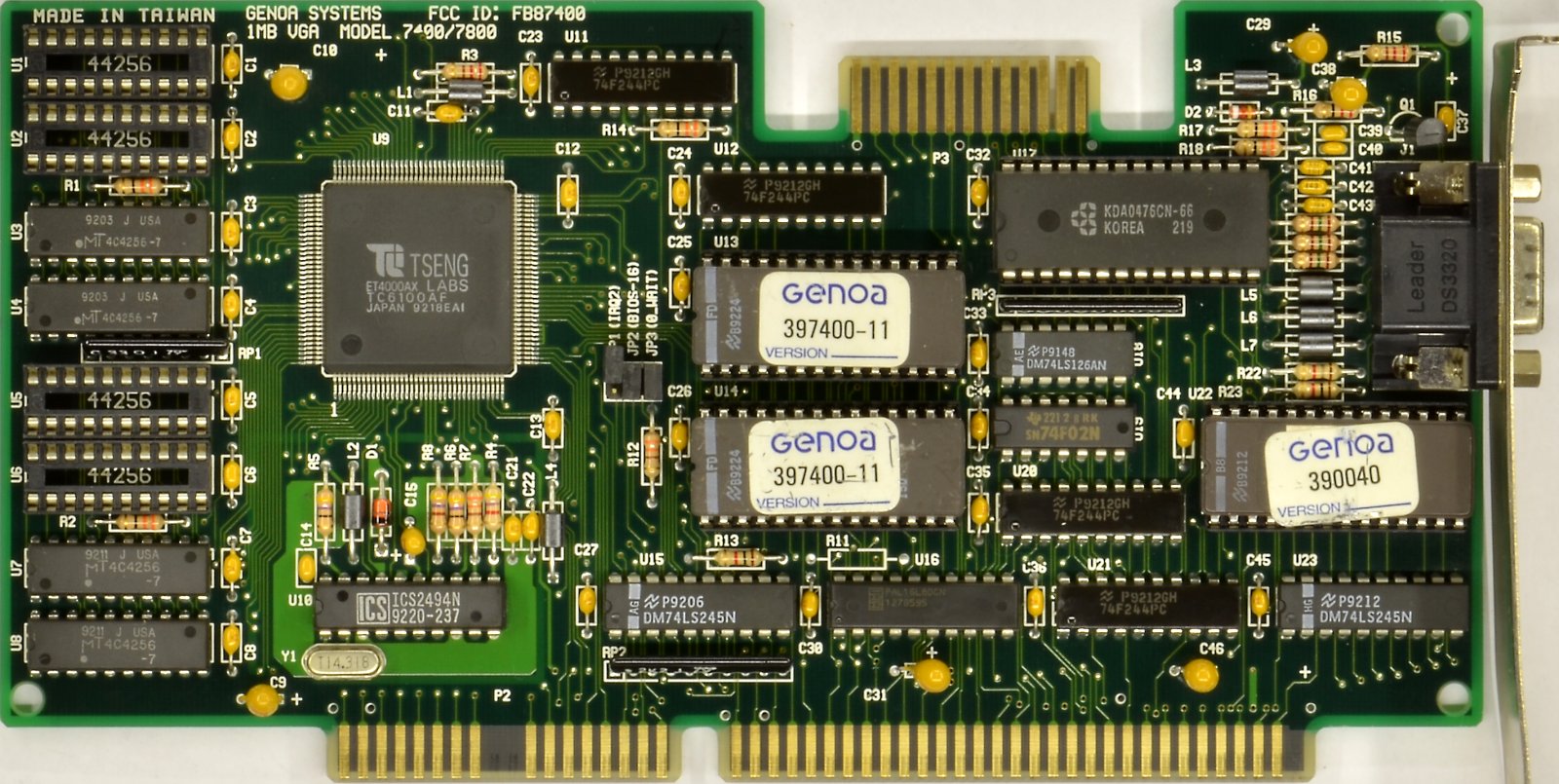 (744) Genoa VGA MODEL.7400/7800