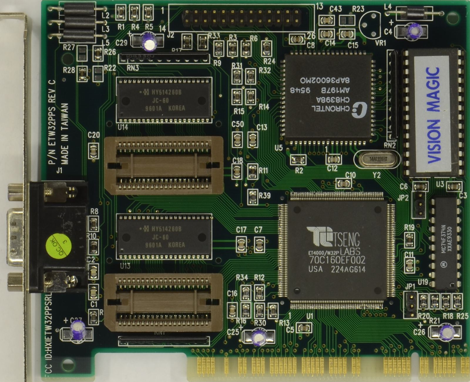 Tseng Labs ET4000/W32P SVGA graphics controller chip 